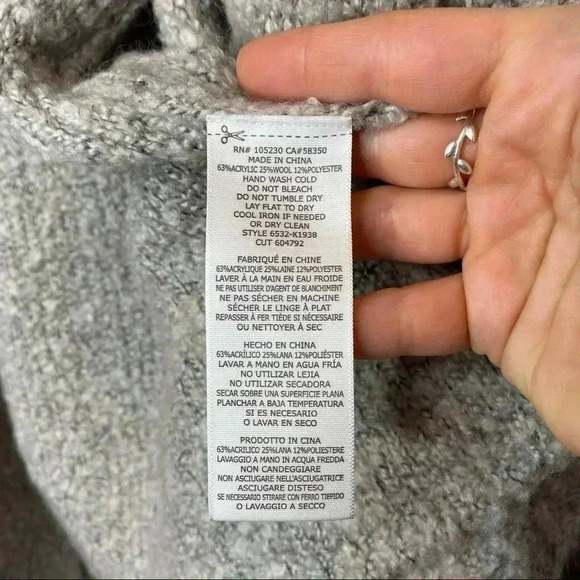 Soft Joie Orrin Boucle Sweater Vest Med Grey EUC​​ - Picture 9 of 14